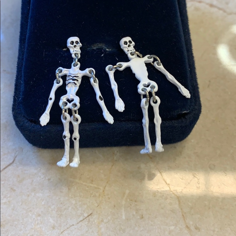 Cute Halloween skeleton earrings